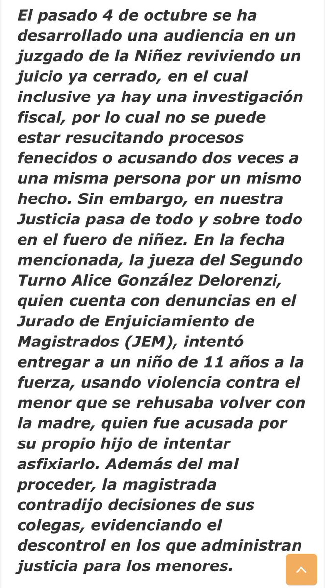 mariaV_carrasco's tweet photo. COMPARTAN🙏🏻acá esta la respuesta del pq no me entregan mi hija,jueza de mi caso,cuenta con varias denuncias en el jurado de enjuiciamiento,usa la violencia,se pone del lado de los acusados e investiga a las víctimas,en este caso a mi,TENIENDO TODAS LAS PRUEBAS #justiciaparaemma https://t.co/RvY2jXjd7B