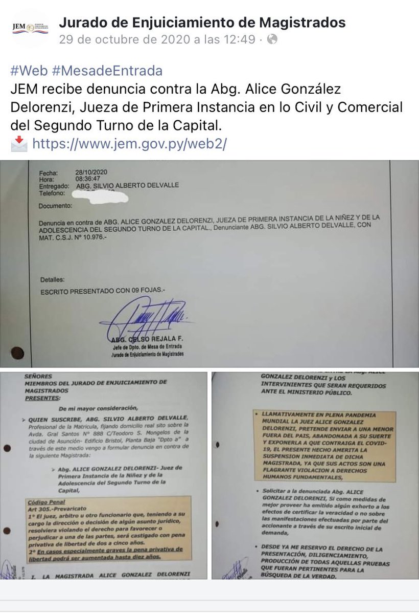 mariaV_carrasco's tweet photo. COMPARTAN🙏🏻acá esta la respuesta del pq no me entregan mi hija,jueza de mi caso,cuenta con varias denuncias en el jurado de enjuiciamiento,usa la violencia,se pone del lado de los acusados e investiga a las víctimas,en este caso a mi,TENIENDO TODAS LAS PRUEBAS #justiciaparaemma https://t.co/RvY2jXjd7B