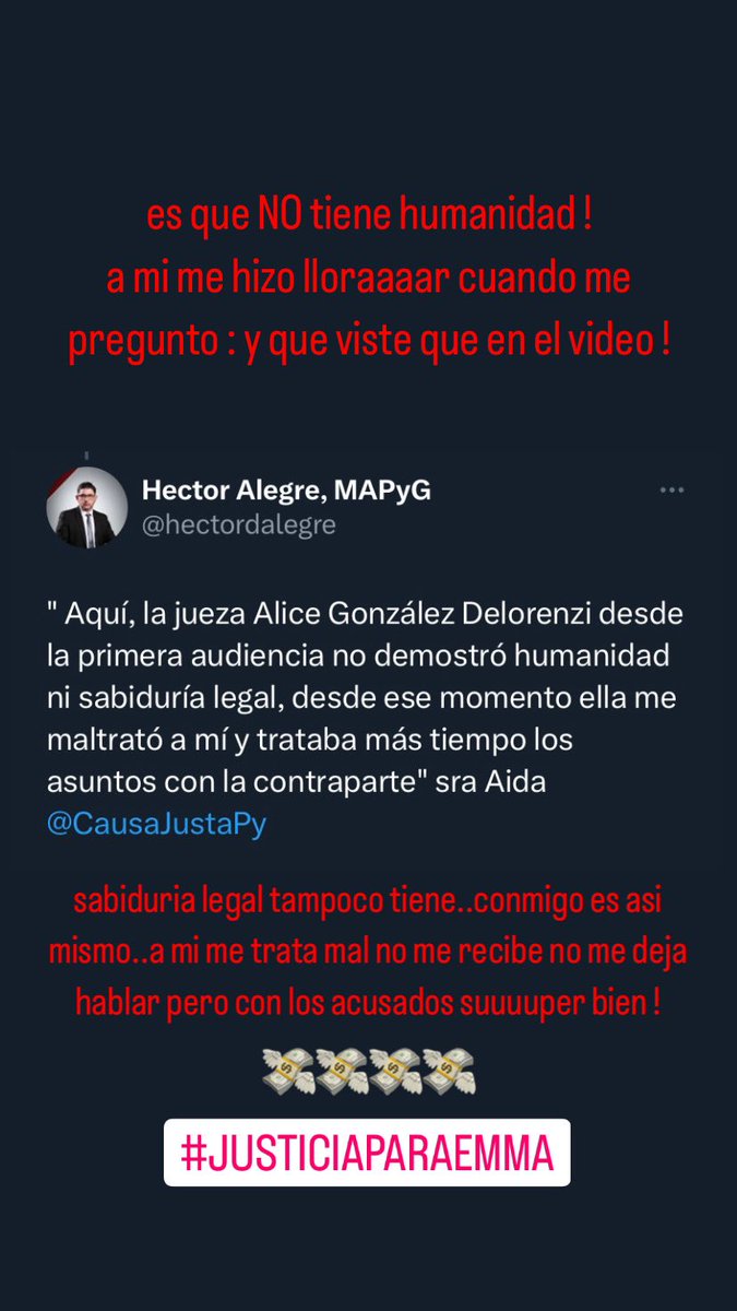 mariaV_carrasco's tweet photo. COMPARTAN🙏🏻acá esta la respuesta del pq no me entregan mi hija,jueza de mi caso,cuenta con varias denuncias en el jurado de enjuiciamiento,usa la violencia,se pone del lado de los acusados e investiga a las víctimas,en este caso a mi,TENIENDO TODAS LAS PRUEBAS #justiciaparaemma https://t.co/RvY2jXjd7B