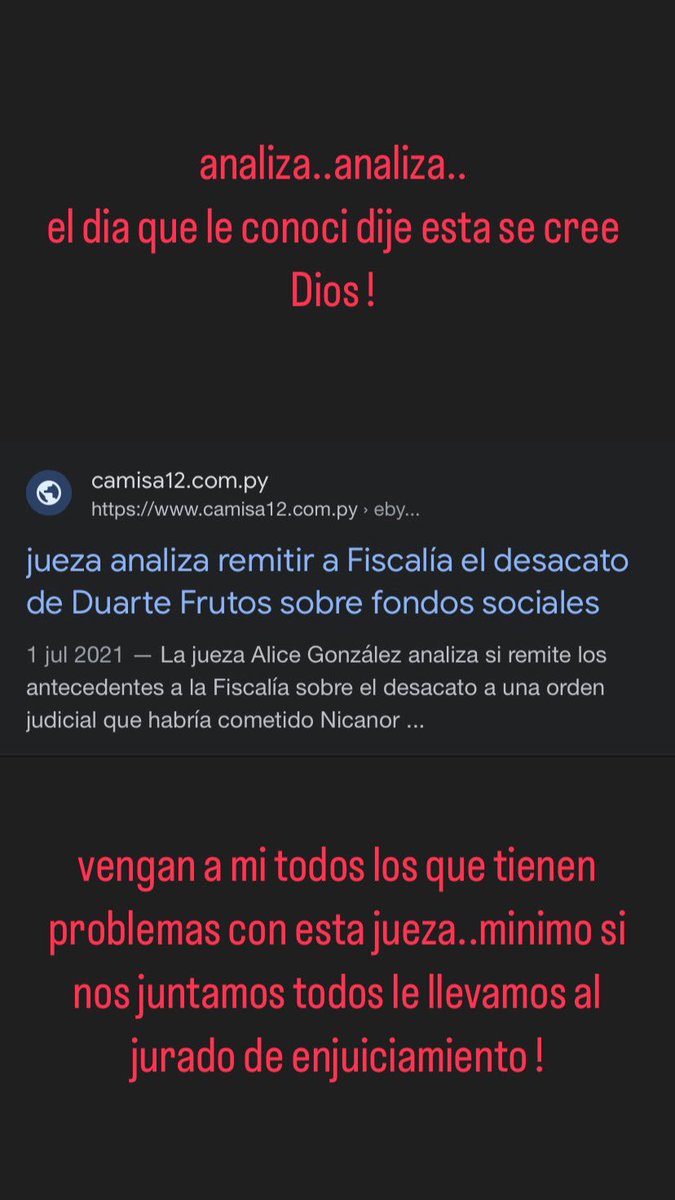 mariaV_carrasco's tweet photo. COMPARTAN🙏🏻acá esta la respuesta del pq no me entregan mi hija,jueza de mi caso,cuenta con varias denuncias en el jurado de enjuiciamiento,usa la violencia,se pone del lado de los acusados e investiga a las víctimas,en este caso a mi,TENIENDO TODAS LAS PRUEBAS #justiciaparaemma https://t.co/RvY2jXjd7B