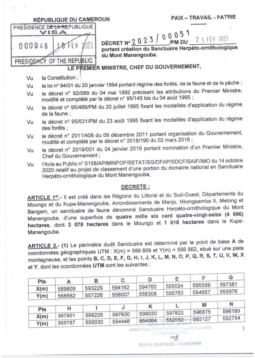First Ever Sanctuary for Amphibians, Reptiles and Birds Conservation in Cameroon Created!

Read more here 👇🏽 
voiceofnaturenews.info/first-ever-san… 

#VoNNews #Conservation, #Ecosystems #Amphibians, #Birds,  #MountMuanengouba, #HerpetoornithologicalSanctuary, #Reptiles
#EnvironmentalNews