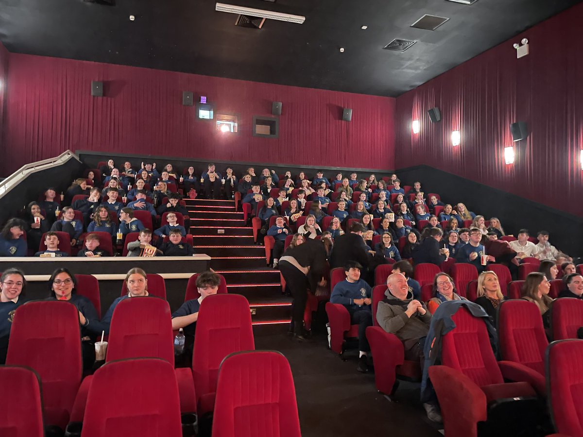 Reliving memories….thanking all our students and staff with a visit to the cinema to view our show….