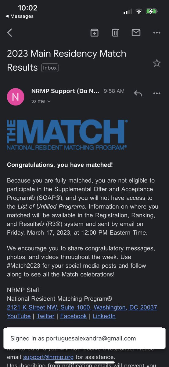To the girl who was told multiple times to pick another career, I’d never get in to med school, 4x on the MCAT is too much, & the many other discouragements…WE MADE IT. 
Dr. Portugués has her first job 🎉 #Match2023 #LatinasInMedicine