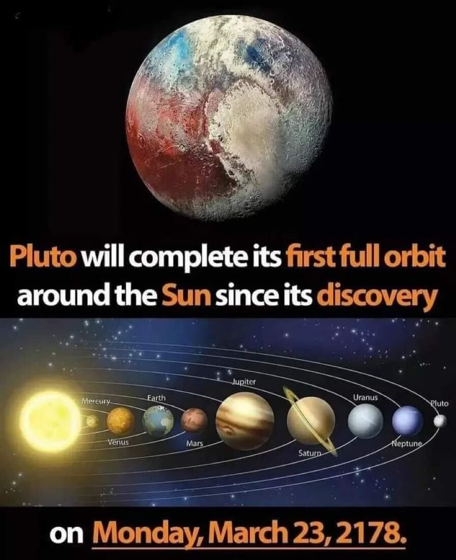 Take your time, Pluto...