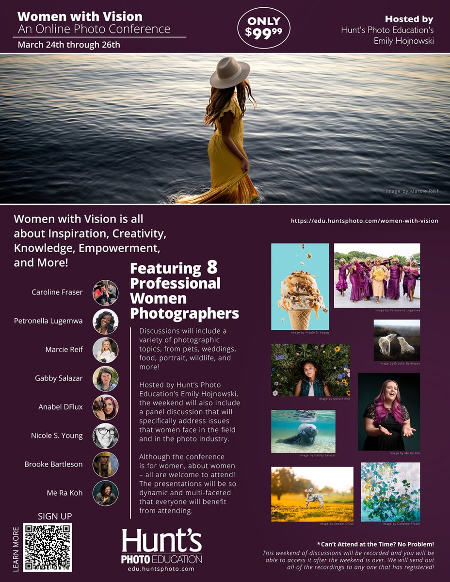 Caroline Fraser, RCC-based photographer, will be participating in an exciting online photography conference 'Women with Vision'.
She'll be sharing her photographic journey and discussing how her personal photographic style evolved.