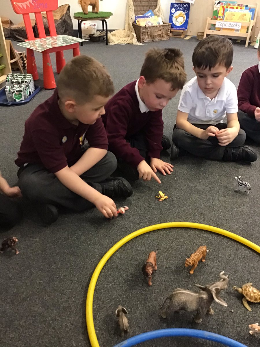 Who lives where? We’ve been very busy sorting animals according to where they live🐷🐮🐵