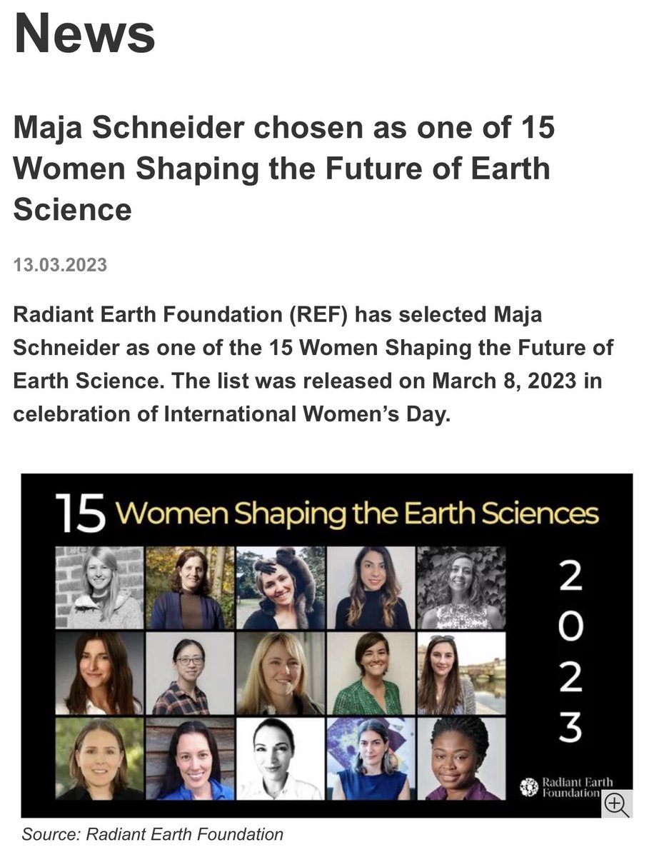 📣 <a href="/OurRadiantEarth/">Radiant Earth</a> selects <a href="/tum_lmf/">TUM Chair of Remote Sensing Technology</a>’s <a href="/Maja4EO/">Maja Schneider</a> as one of 15 Women Shaping the Future of Earth Science

More info here:
🔗 asg.ed.tum.de/en/lmf/news/ar…

#womeninscience #WomeninSTEM #WomeninEarthScience