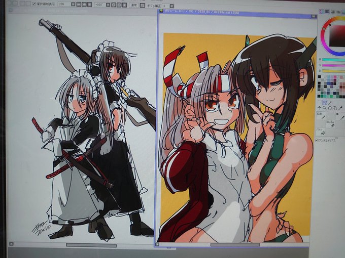 #見た人もなにか無言で2人組をあげる 