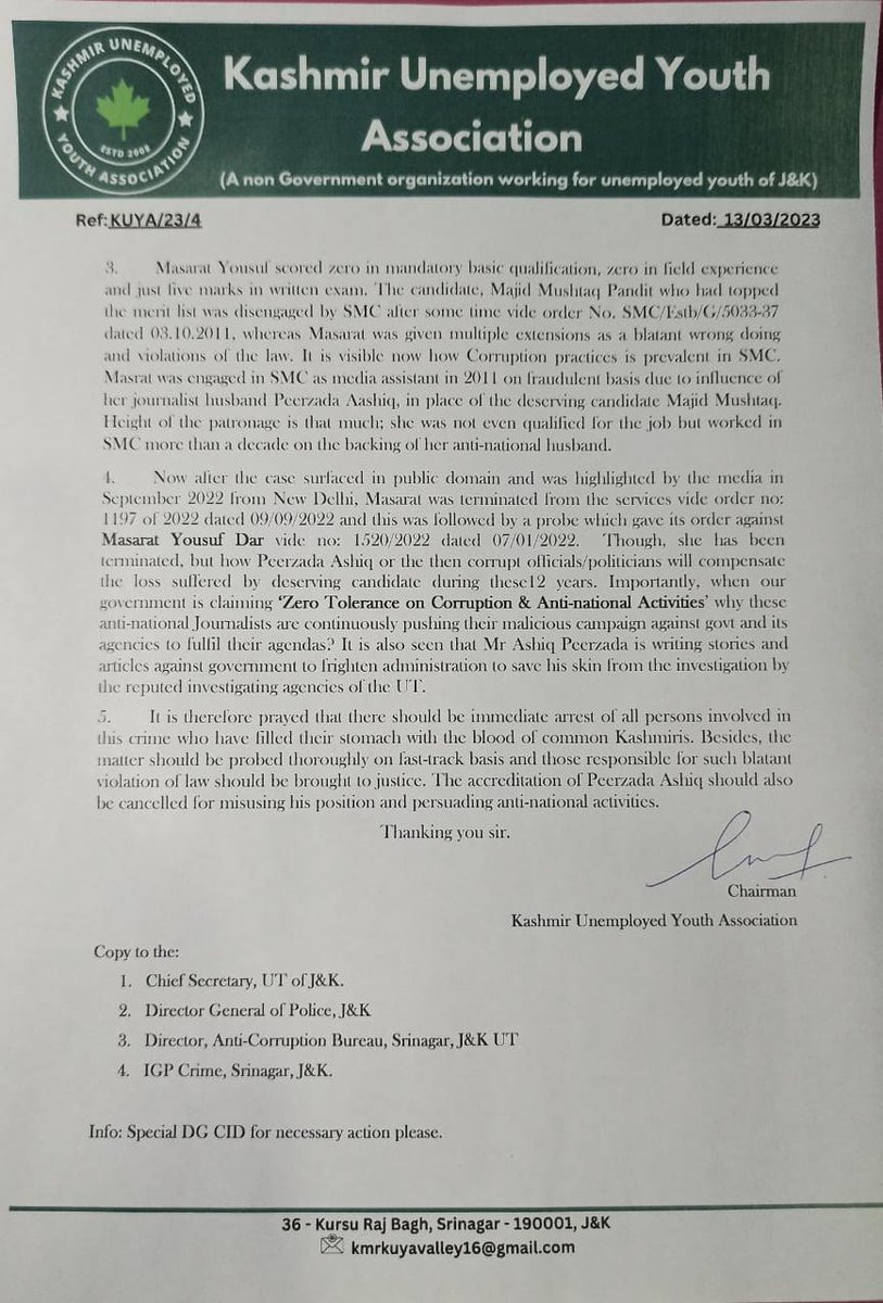 kmrkuyavalley16's tweet photo. On one side #JKSSB is hiring blacklisted #APTECH to ruin youth of JK.
On other hand backdoor appointments like this are inflicting heavy pain to genuine talent of valley. https://t.co/WdooAar2o9
