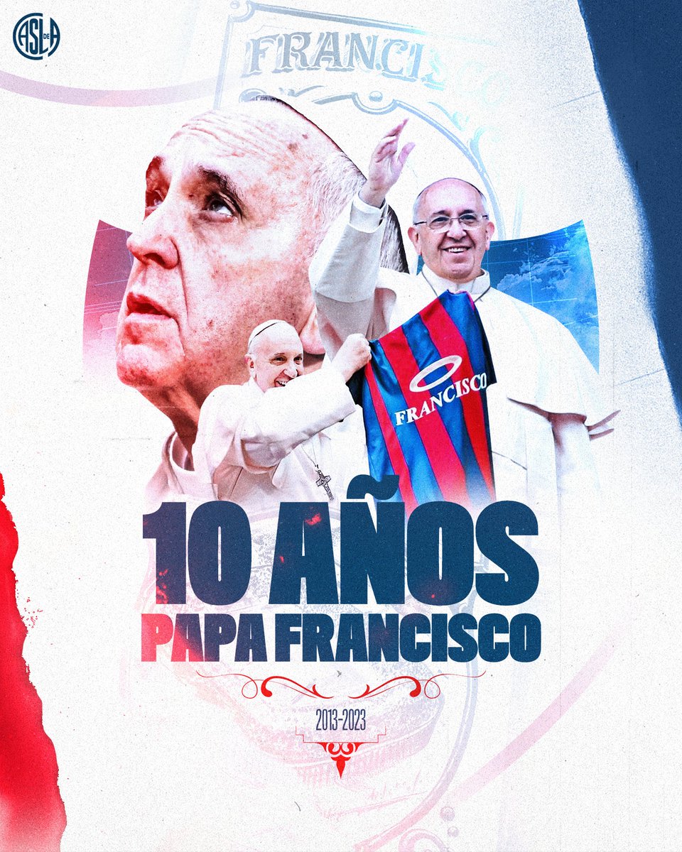 San Lorenzo (@sanlorenzo) on Twitter photo A 10 años de su Pontificado, #SanLorenzo abraza con amor y orgullo al Papa Francisco.
Gracias eternas <a href="/Pontifex_es/">Papa León XIV</a> por haber elegido los colores más lindos de todos y por siempre contarle al mundo ese profundo sentimiento Cuervo que nos une.
¡Boedo está contigo! 💙❤️ A 10 años de su Pontificado, #SanLorenzo abraza con amor y orgullo al Papa Francisco.
Gracias eternas <a href="/Pontifex_es/">Papa León XIV</a> por haber elegido los colores más lindos de todos y por siempre contarle al mundo ese profundo sentimiento Cuervo que nos une.
¡Boedo está contigo! 💙❤️