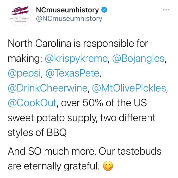 NCmuseumhistory's tweet photo. Just a friendly reminder for you on this Monday morning 😉 https://t.co/4l1CbTQiVg