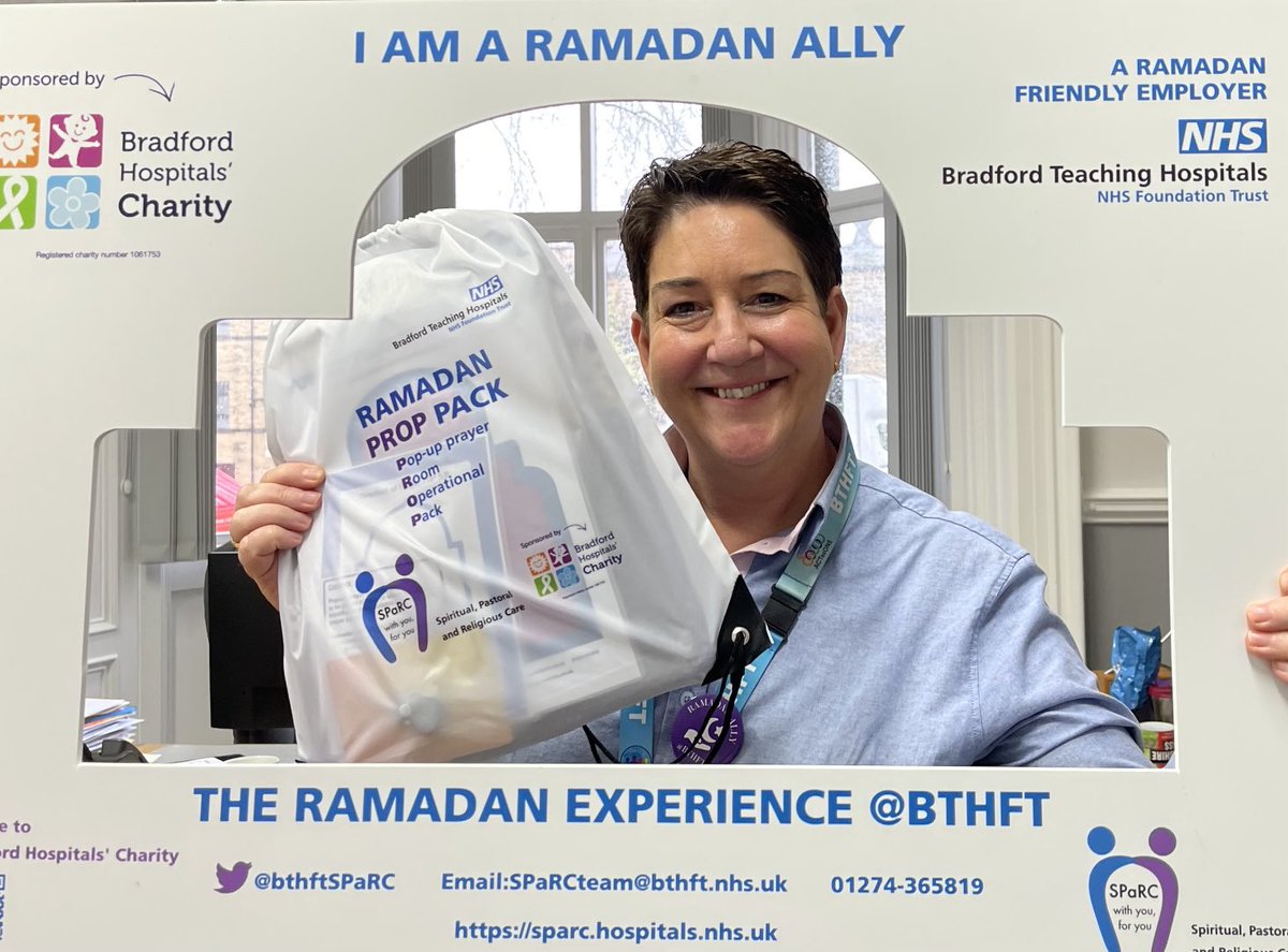 Proud to be a #RamadanAlly thank you ⁦@bthftSPaRCTeam⁩ for all your work in helping to preparing the organisation and supporting all my colleagues at this Holy time .