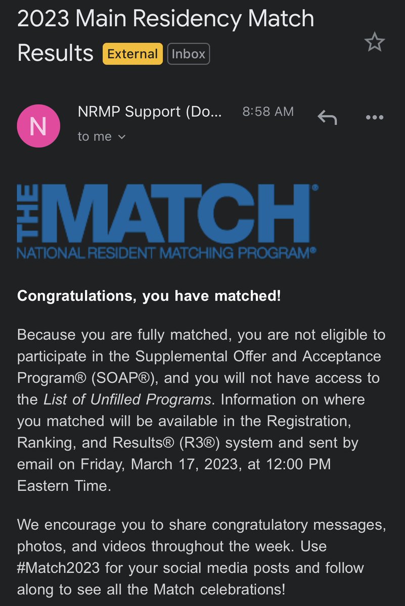 Fell in love with the grind. Thank you to God, family, and friends. I'm going to be an ER Doctor! #Match2023 #MedTwitter #PCOMmatch #EMBound