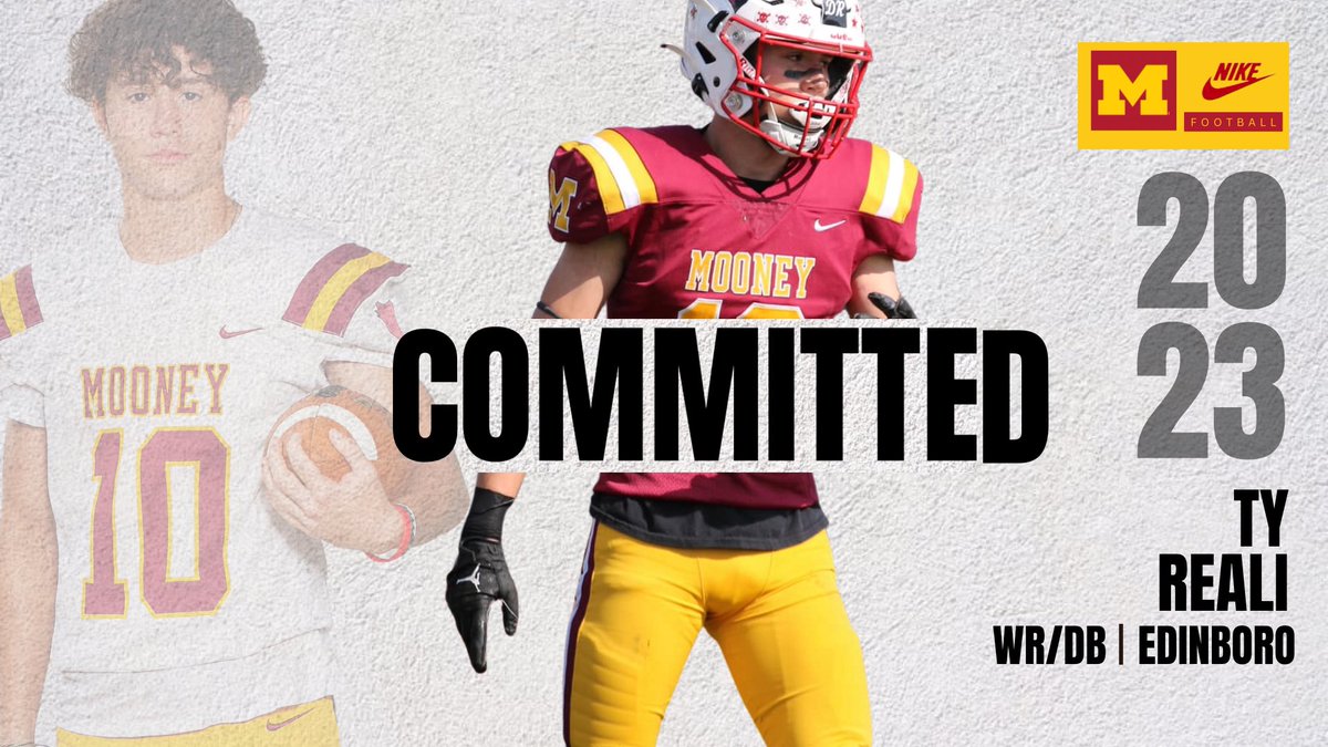 Congratulations once again to <a href="/tyrealiwr/">ty reali</a> for his commitment to <a href="/EdinboroFB/">Edinboro Football</a>.