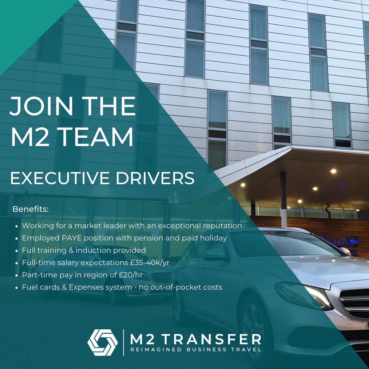 Looking for a new opportunity as part of a great team? We are looking for Executive Drivers who are passionate about delivering excellent service. If you're looking for a career change with flexible hours to suit you, then apply ▶️ ow.ly/e4PY50NgLAP #jobs #shepshed