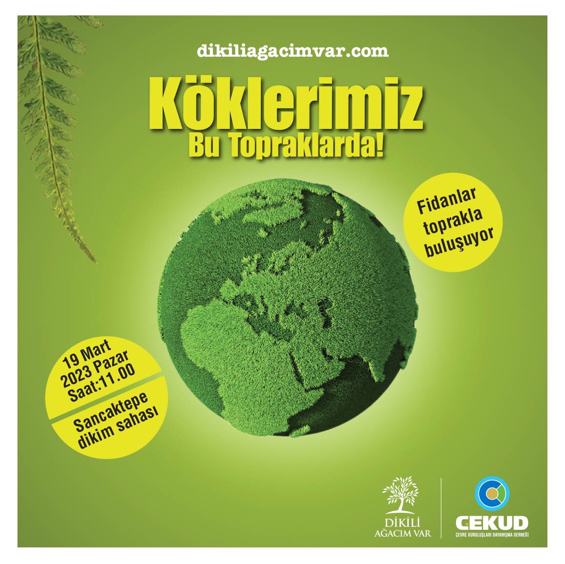cekud's tweet photo. Köklerimiz Bu Topraklarda - İstanbul 🌳 Fidan dikim etkinliğimize davetlesiniz. 

Ayrıntılı bilgi https://t.co/PI0Z9yVNX0

#fidan #ağaç #çevre #Türkiye #dikiliağacimvar #çekud https://t.co/OMI4J7UO3O