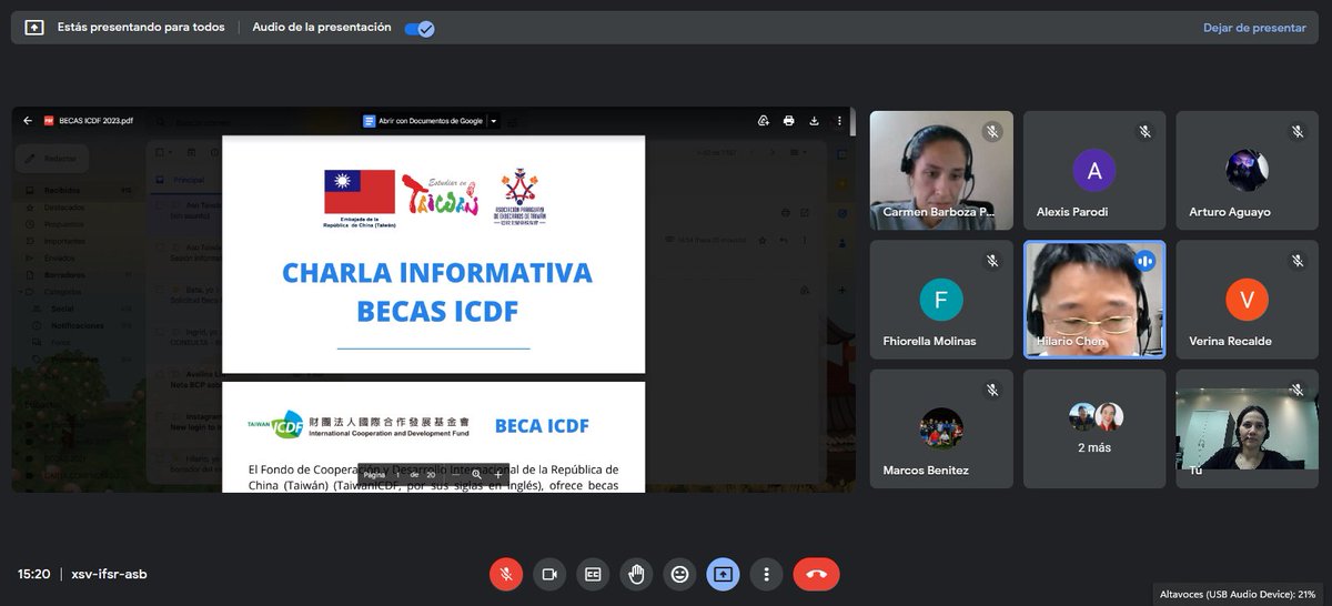 estudiarentw's tweet photo. Con la @Aso_Taiwan realizamos una sesión virtual informativa sobre los requisitos y experiencias de la #BecaICDF 📝🎓🇹🇼
Agradecemos a los participantes por conectarse con nosotros y les deseamos éxitos en sus postulaciones.🙌
🔗Accede a más detalles en: https://t.co/vcVSF1B6HM https://t.co/P7jHJ5fT5L