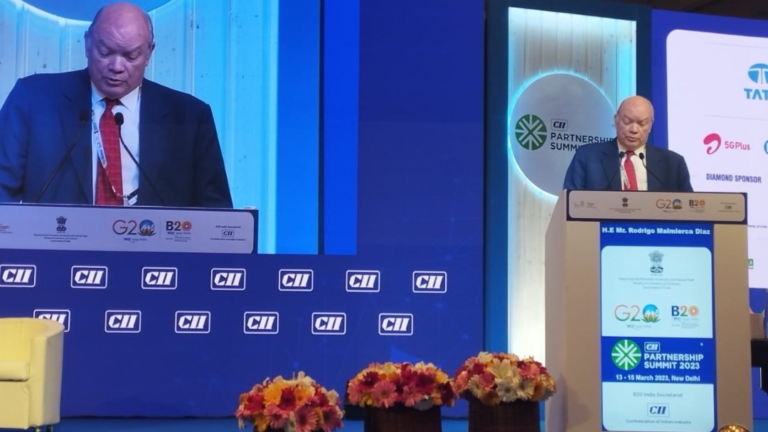 EmbaCubaIndia's tweet image. 1/4 @R_Malmierca, Minister of Foreign Trade and Foreign Investment, #PartnershipSummit2023 Inaugural: "#Cuba 🇨🇺 and India 🇮🇳 have maintained close friendly relations for over 60 years, despite their diversity, sharing common positions on the multilateral agenda.