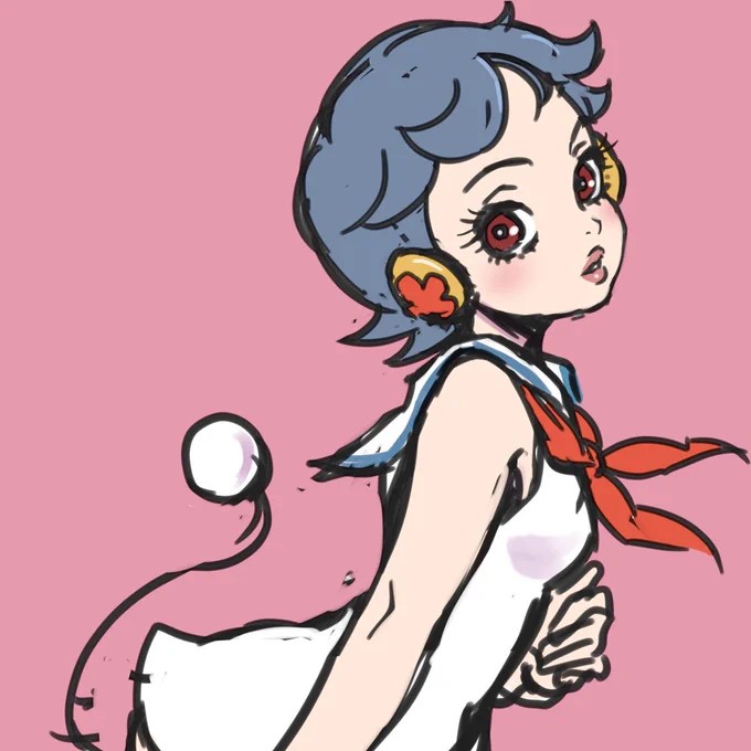 休憩らく描き〜先日、とある打ち合わせで「ろぼっ子ビートン」の話が出てきたのでネンネンさん 