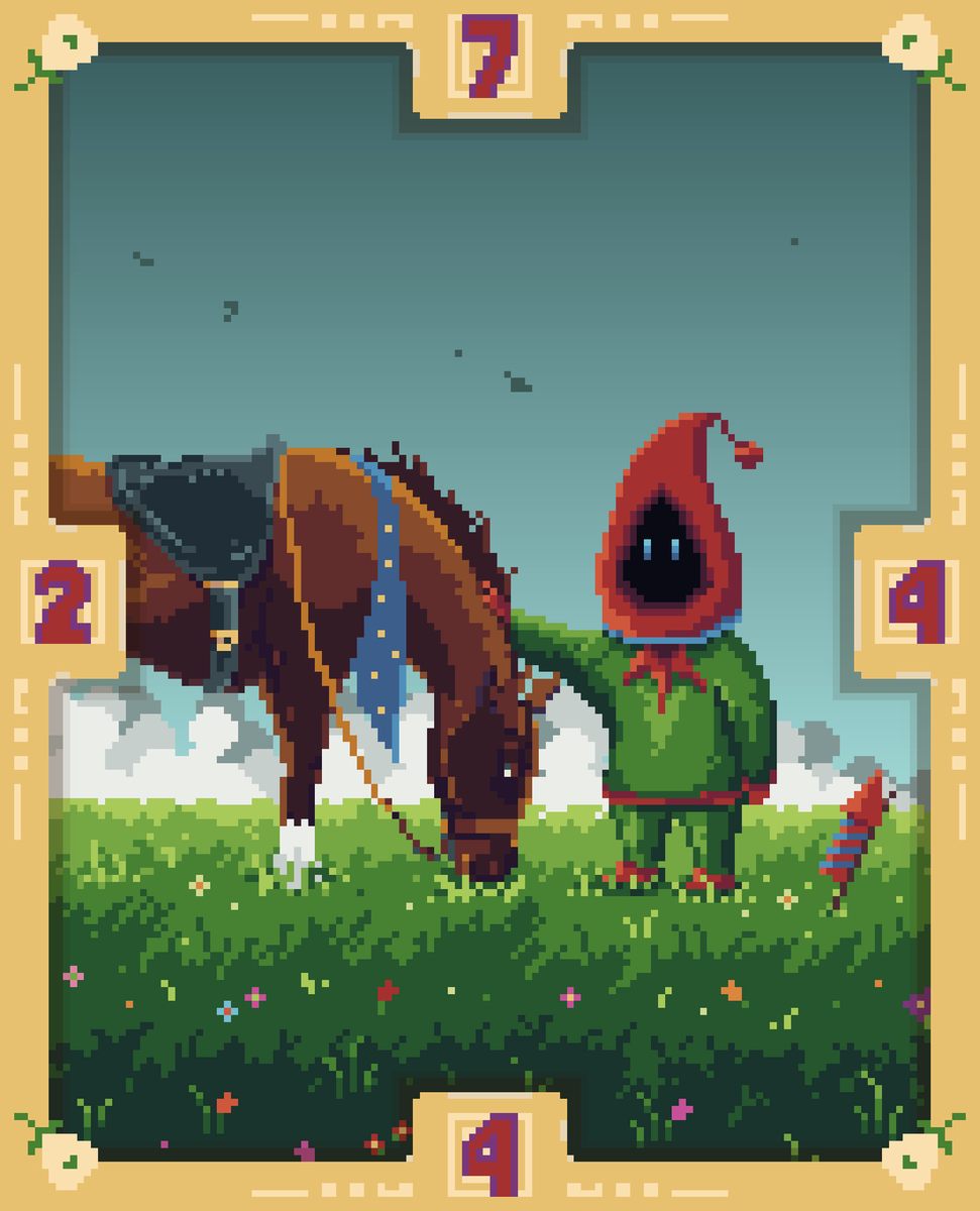 Runes_tcg's tweet photo. Introducing the 1st 1/1 piece of Runes card art..

@WizzyTac made himself legendary by being the first collector to finish the Core Set. Legends will be immortalized.

Here is his reward, the 1/1 art of Elysian Trainer, minted and playable!

Art by @1984pxls https://t.co/4FaL5soxvT