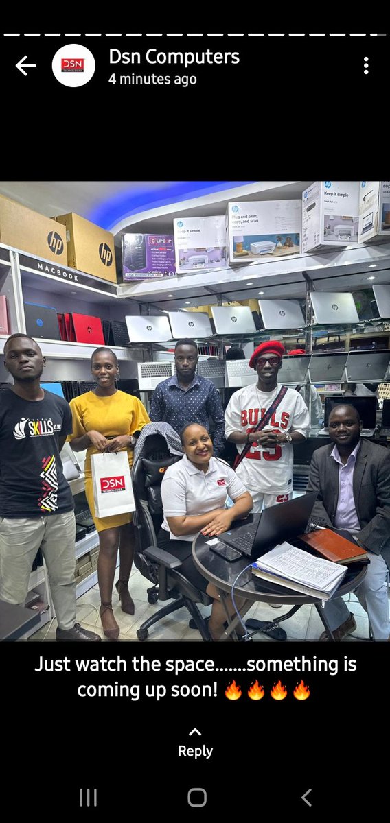 DsnComputers's tweet image. When you know where you're going you partner with those who can take you there 
It was an honour hosting @DouglasLwangaUg and the team from @SkillsKlinic .
We can't wait to unveil the baby 😍 
#icttotheworld
#SkillsKlinic