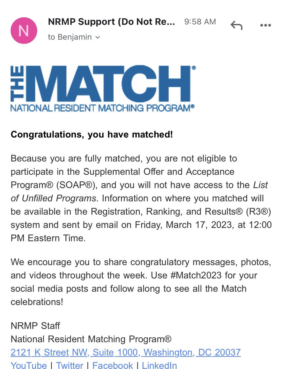 I’m going to be a dermatologist and the best part is that I will continue to represent Nicaragua in academic medicine in the US! We did it fam!