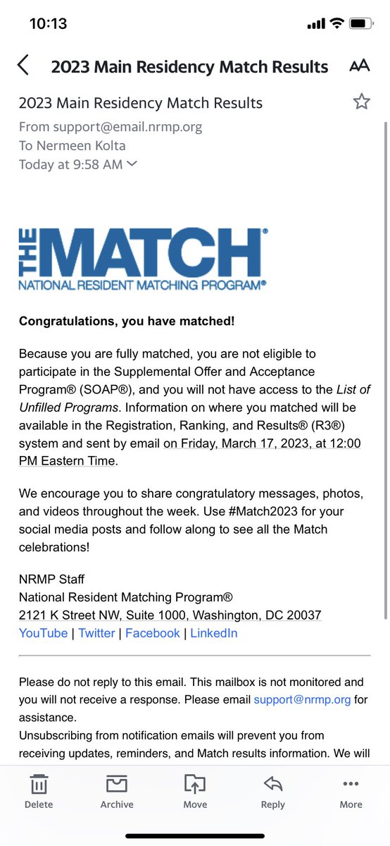 Thank you god for all your love and blessings #internalmedicine #Match2023 #match23 #matchday2023