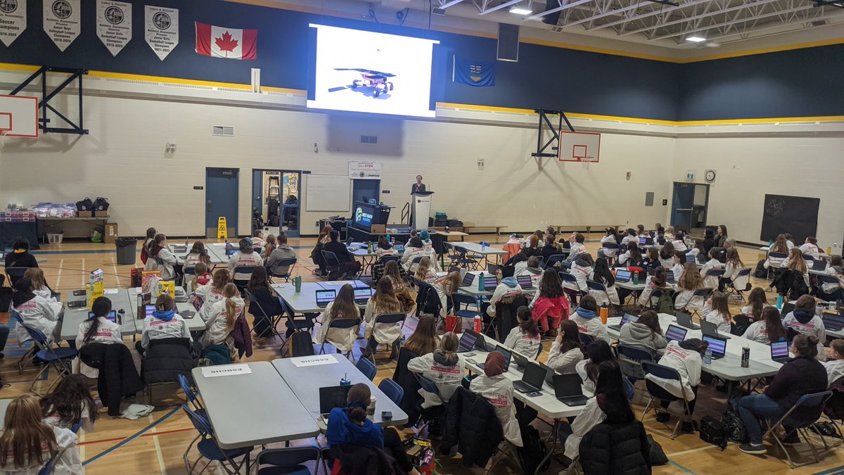 BlackGldSchools's tweet photo. Today,  around 125 female students in Grade 7-11 from across #BGSD are taking part in the 4th #GirlsinSTEMDay at West Haven Public School in #Leduc!  

#inspiresuccess #equity #scienceisfun https://t.co/BKRPuqObNK