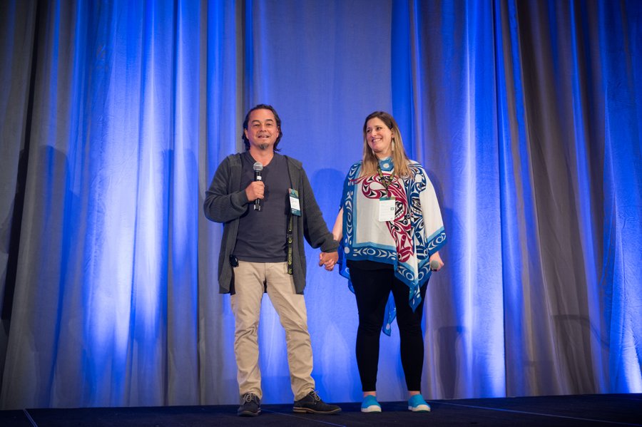 healthqualitybc's tweet photo. With #QF23 just around the corner, let's look back at this #QF22 plenary presentation about coming out of crisis using the power of community and compassionate leadership by Shawn “Ah up wa eek” &amp; Heather “Ya’ak chumat axa” Atleo.

Watch here: https://t.co/H0qR9TF5id https://t.co/IGmRGqfisl
