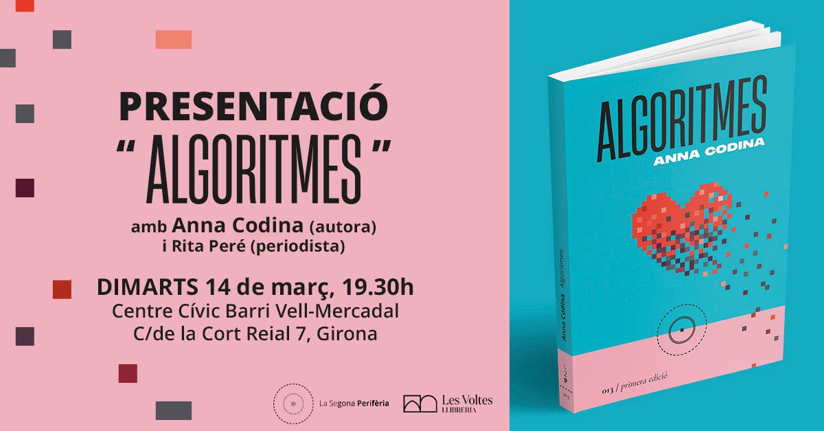 ultrasonica's tweet image. Reminder 🫶 #Agenda #Girona #Algoritmes #Turra 💟 📣