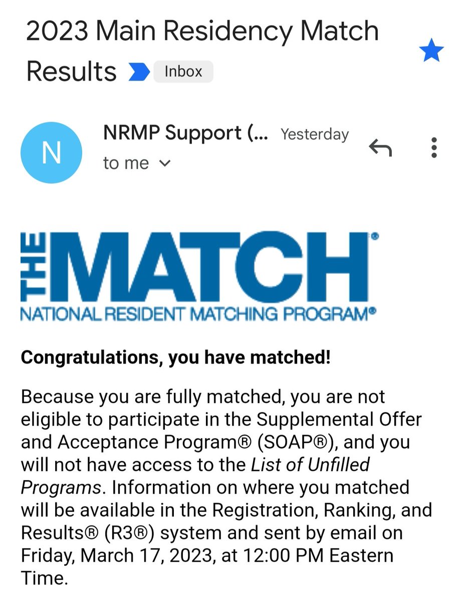 I matched Pediatrics! Thankful and grateful! #PedsMatch23 #Match2023 #futurepedsres #nextgenpeds