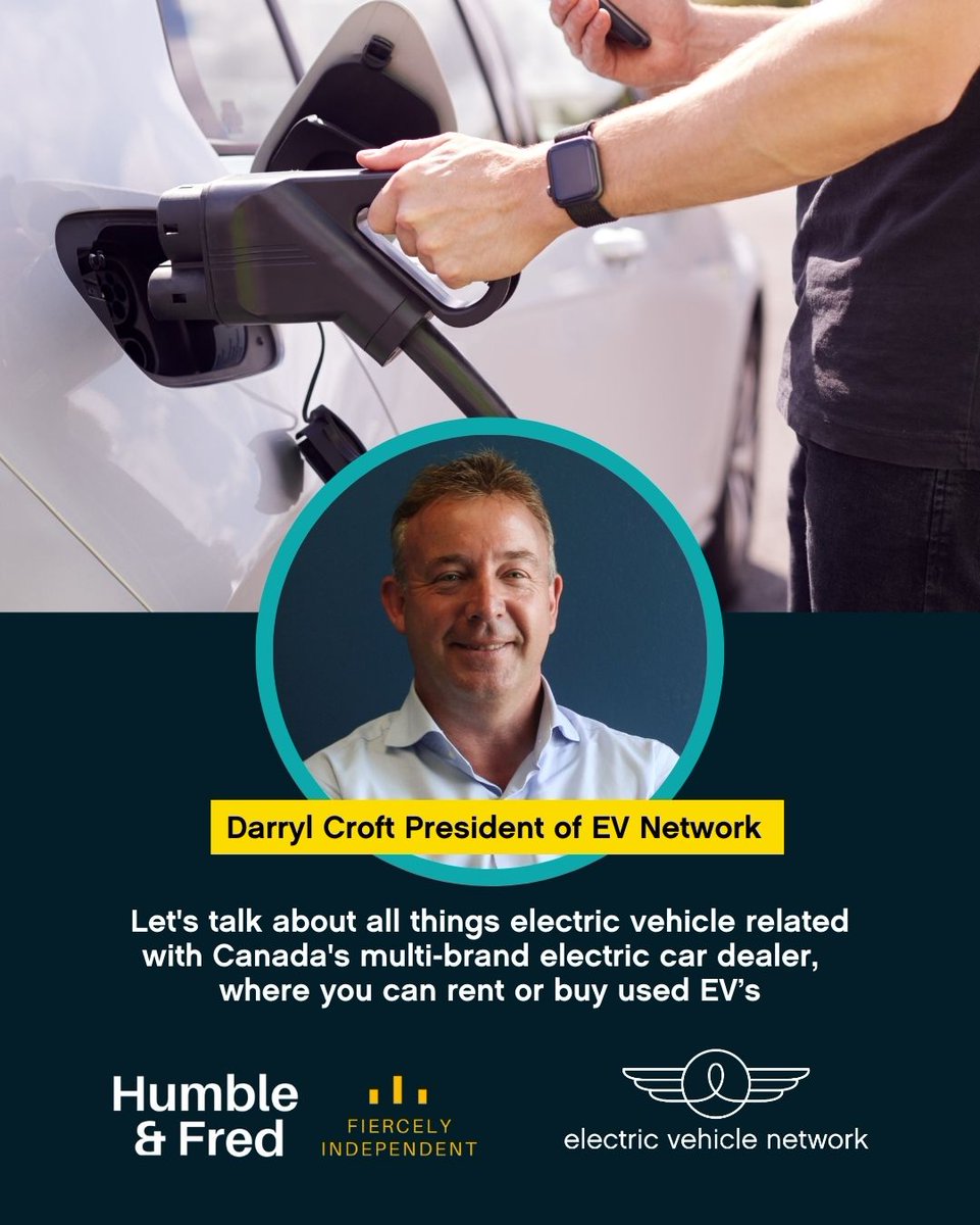 HumbleFredRadio's tweet photo. Tomorrow on Humble and Fred, Darryl Croft from @EVNetCanada returns to the program. https://t.co/jTAJp2EQ8N