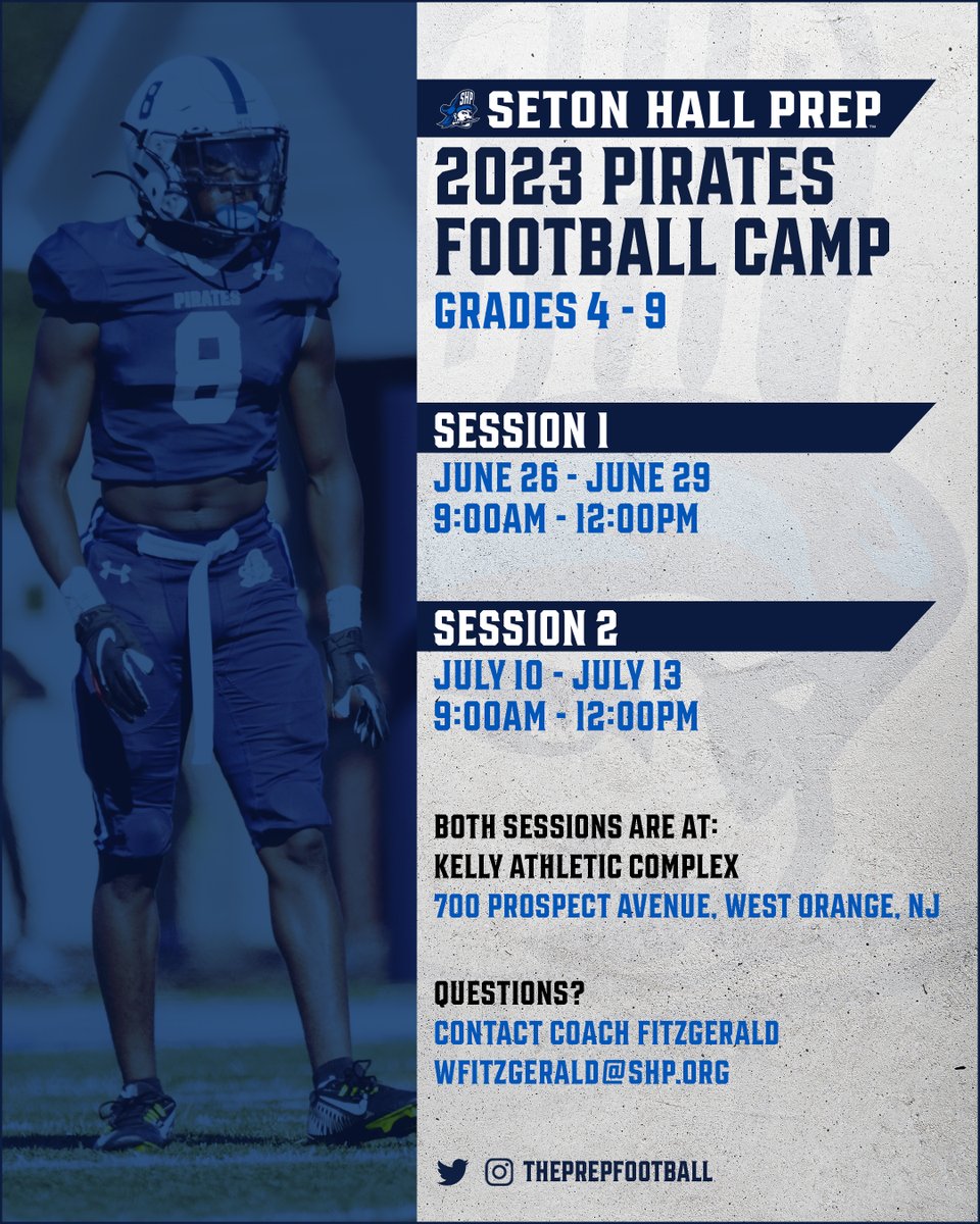 The Pirates Football Camp is back in action!
We are looking forward to seeing you there!

Registration is now open.
shp.myschoolapp.com/page/event-det…