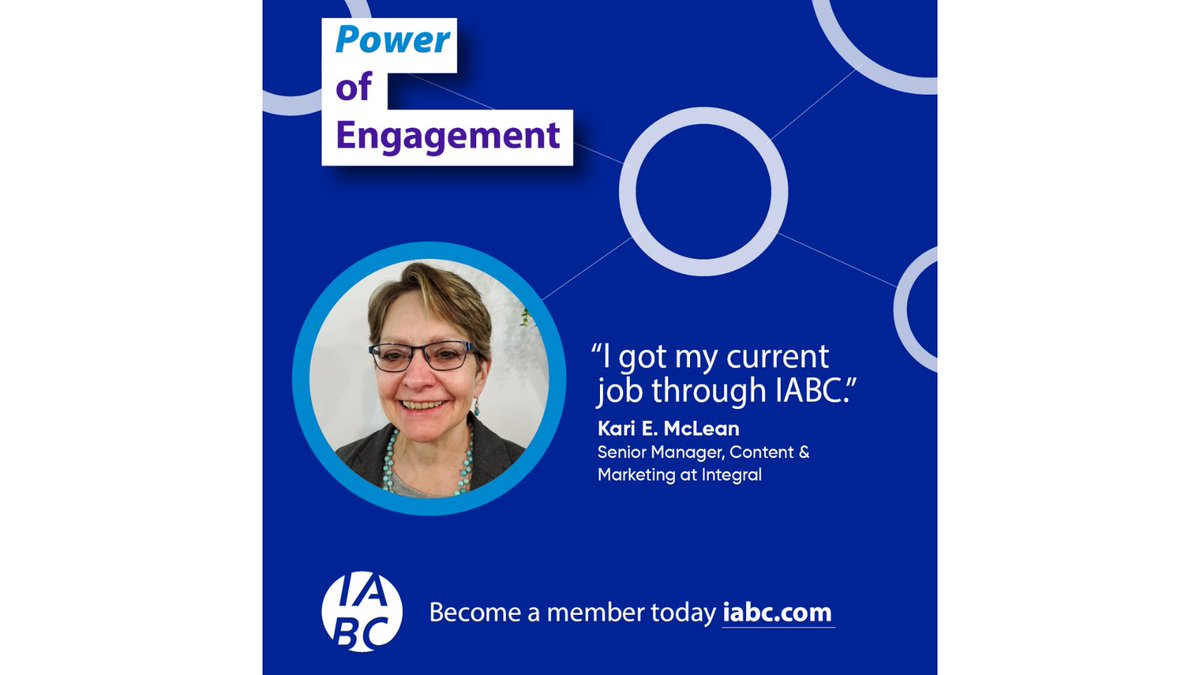 IABC resources help members like <a href="/MsMcLean1/">Kari E. McLean</a> grow, whether you’re looking to make your next career move or want to develop in your current role. Renew or join today to connect on a deeper level &amp; share insights, advice &amp; support: buff.ly/3JBc2wI #IABC23