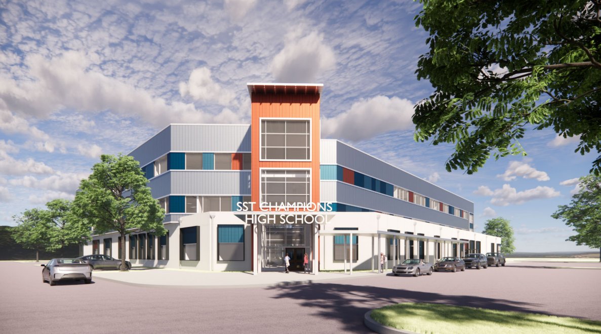 ClearyZimm's tweet image. To continue our Houston spotlight, we are highlighting SST Champions High School! Cleary Zimmermann Engineers provided Building MEP services for this new, three-level high school. The scope of ...
#ClearyZimmermann #MEPEngineers #Texasengineers #ProjectSpotlight

@ArchitectsAlamo