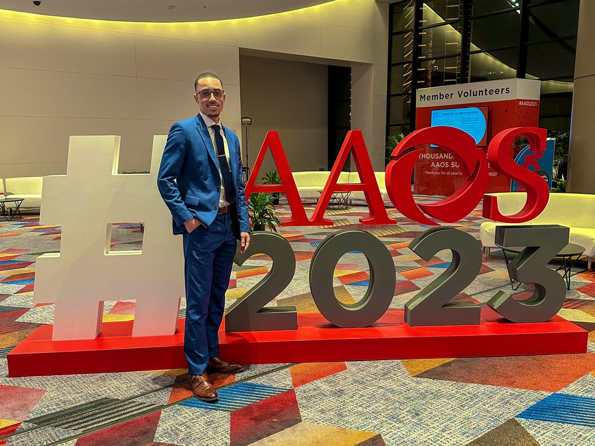 #AAOS2023 was one for the books! Connecting with some of the most inspiring figures in the field will surely be one of the most impactful experiences of my career!