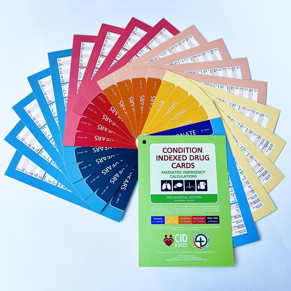 davescrafton's tweet photo. 🚨🚑 Really excited to be working with @BASICS_HQ to bring a New Pre-Hospital edition of @CidKards Paediatric Emergency Cards! See https://t.co/AabJBWTTLC - available to order now alongside Hospital and Critical Care editions! #paeds #paediatrics #resus https://t.co/iBBauurGi1