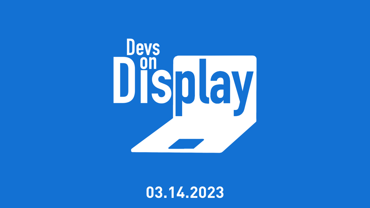Tune in at 1 p.m. CDT tomorrow, Mar. 8, for the first ever #DevsOnDisplay, including roughly 15 minutes of information focused on games made by people who do #gamedev.

Likes/Retweets are great, as everyone involved put a lot of effort in.

Watch it here: youtu.be/YmvI6yOF4T4
