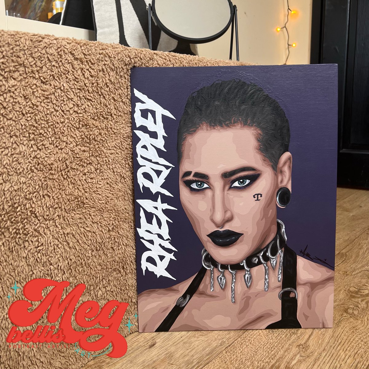 RheaRipley_WWE on Twitter "RT megbellisart 390 // Portrait of Rhea