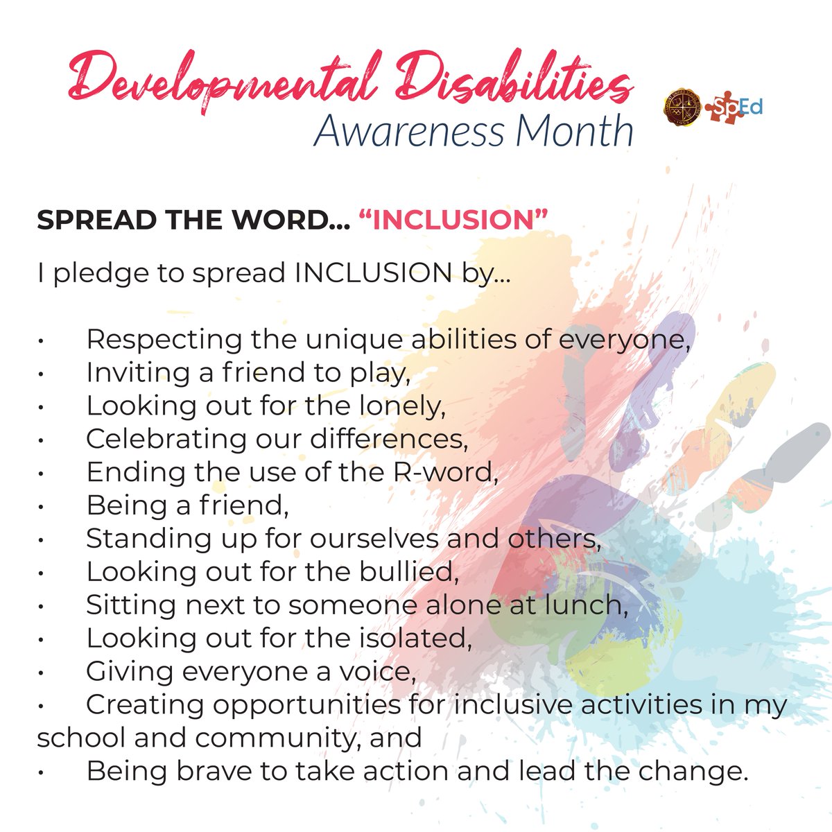 👉 PUSD - Special Education 👈
March has been recognized as Developmental Disabilities Awareness Month since 1987.
PUSD Encourages you to spread the word, 'Inclusion'! 🤝
Visit our web page today: bit.ly/3LkQrtH

#wearepusd #DDAM2023