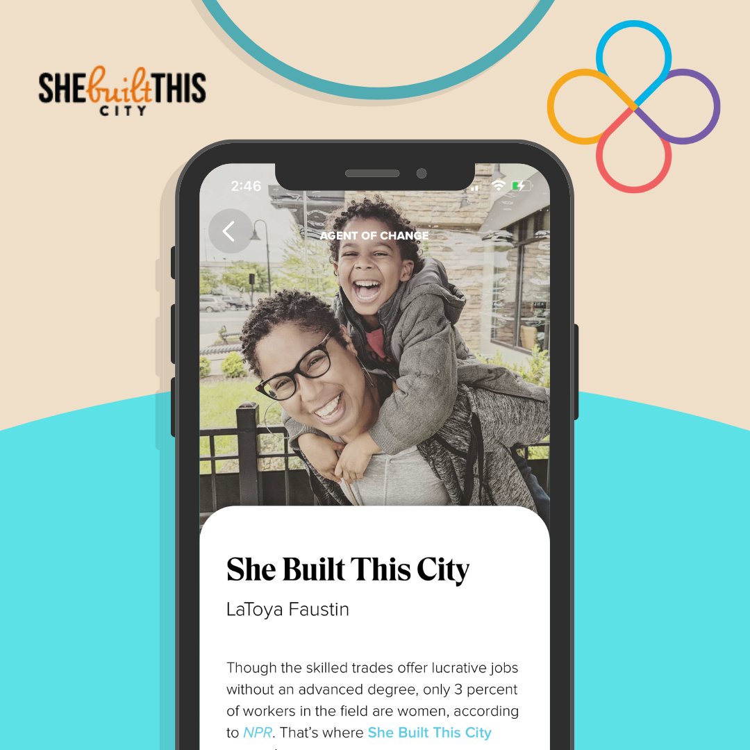 SheBuilThisCity's tweet photo. Download the @alphy_co app today to read the Change Agents article featuring our very own LaToya Faustin, a series is about women making a difference in the world. Use the menu tab and click 'Inspiration', then use the search feature to look up LaToya. #sbtc #changeagent #alphy https://t.co/Ci8PQG2kDY