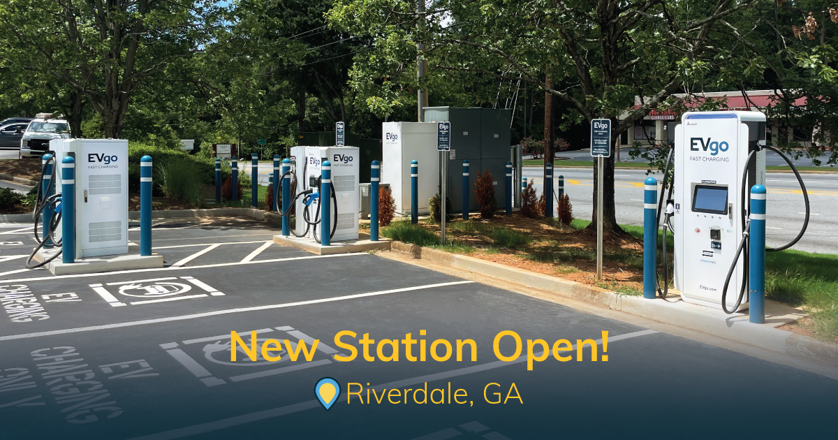 evgonetwork's tweet photo. Driving through GA or FL? EVgo has you covered! We recently opened many new stations in the Southeast to keep drivers powered up with up to 350kW. #EVgoingUp https://t.co/jthUGYdo84