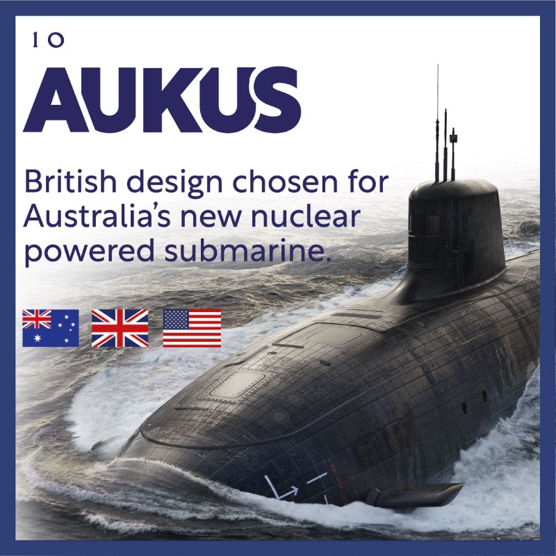 10DowningStreet's tweet photo. NEW: The first generation of #AUKUS nuclear-powered submarines will be built in the UK, based on the UK’s world-leading submarine design.  

This massive 🇬🇧🇺🇸🇦🇺 building project will create thousands of jobs in the UK and ensure our common security for generations to come.