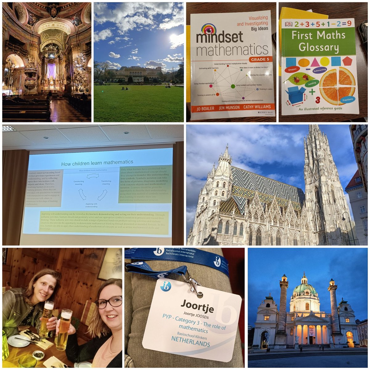 joor_87's tweet photo. Studiereis naar Wenen: The role of mathematics ➕➖✖️➗🟰

Wat een gave ervaring was dit! 2,5 dag ondergedompeld in de wereld van het rekenen binnen het IB Primary Years Programme! Daarnaast ook nog wat van Wenen kunnen zien én horen 🎻.

#ibpyp #mathematics #vienna #bsklinkers https://t.co/8ahUr96t8T