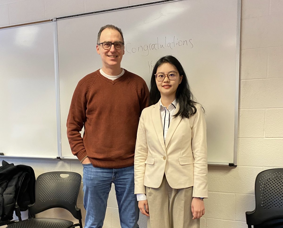 Congratulations to our most recent graduate Dr. Yishu Xu <a href="/VvvvXys/">Yishu Xu</a> on a great defense and on all your accomplishments! Best wishes in your upcoming position at Dow! <a href="/MichiganChem/">Michigan Chemistry</a>