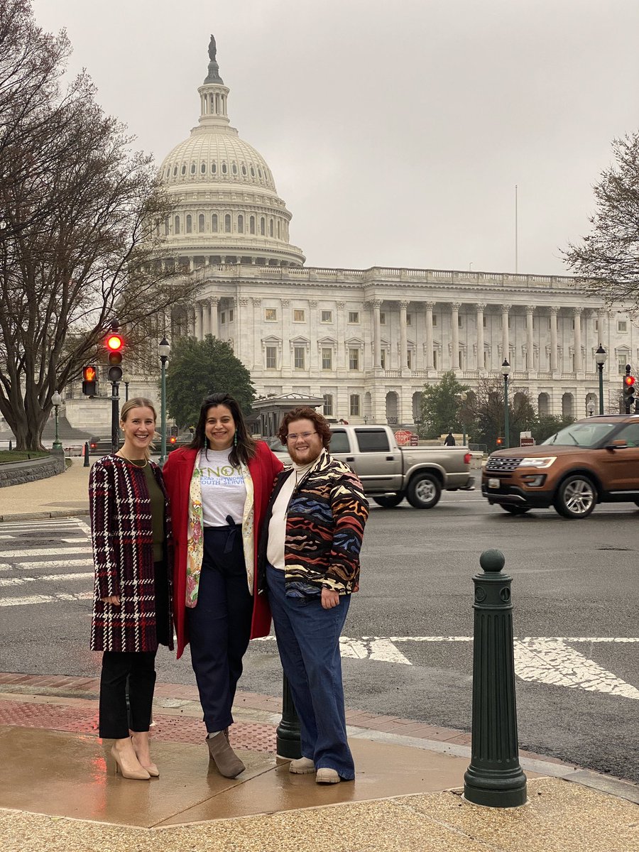 TNOYS's tweet photo. Earlier this month, our very own @AC_Proffitt, @alexorxander, and @FedoraGalasso flew up to DC for the National Summit on Youth Homelessness, hosted by @nn4youth. We had a great time learning, leading sessions, and talking to Texas legislators! #nn4y23 #EndYouthHomelessness https://t.co/sAr3mMJU8v
