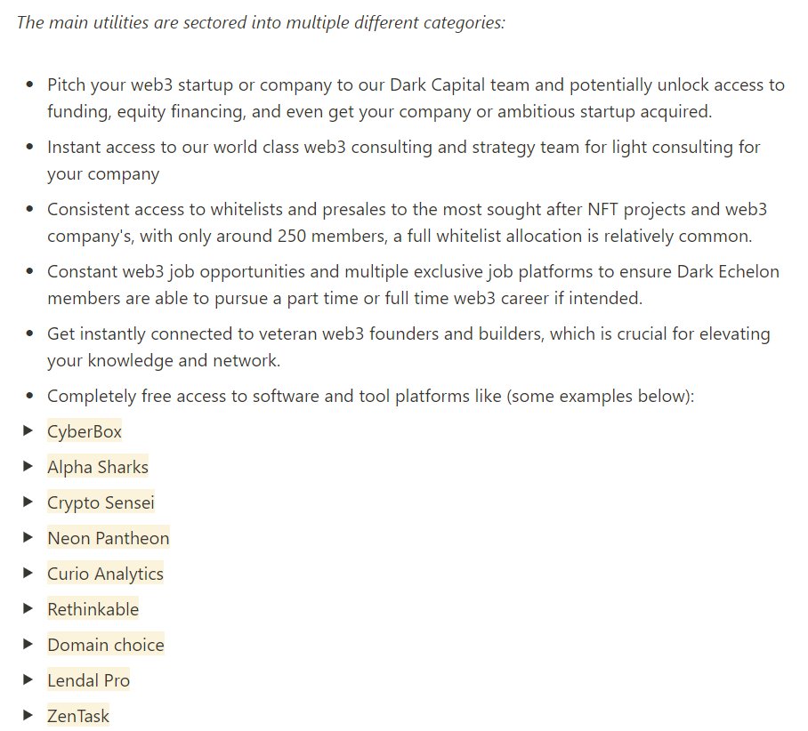 whoisneks's tweet photo. What utilities you get from joining the DE:

This is not just a list of toolkits that cover different areas in web 3.0 (CyberBox, ZenTask and etc).

Also it's a platform where you can find work, funding for your idea and get knowledge from web 3 industry veterans https://t.co/qKlfkJJgzc