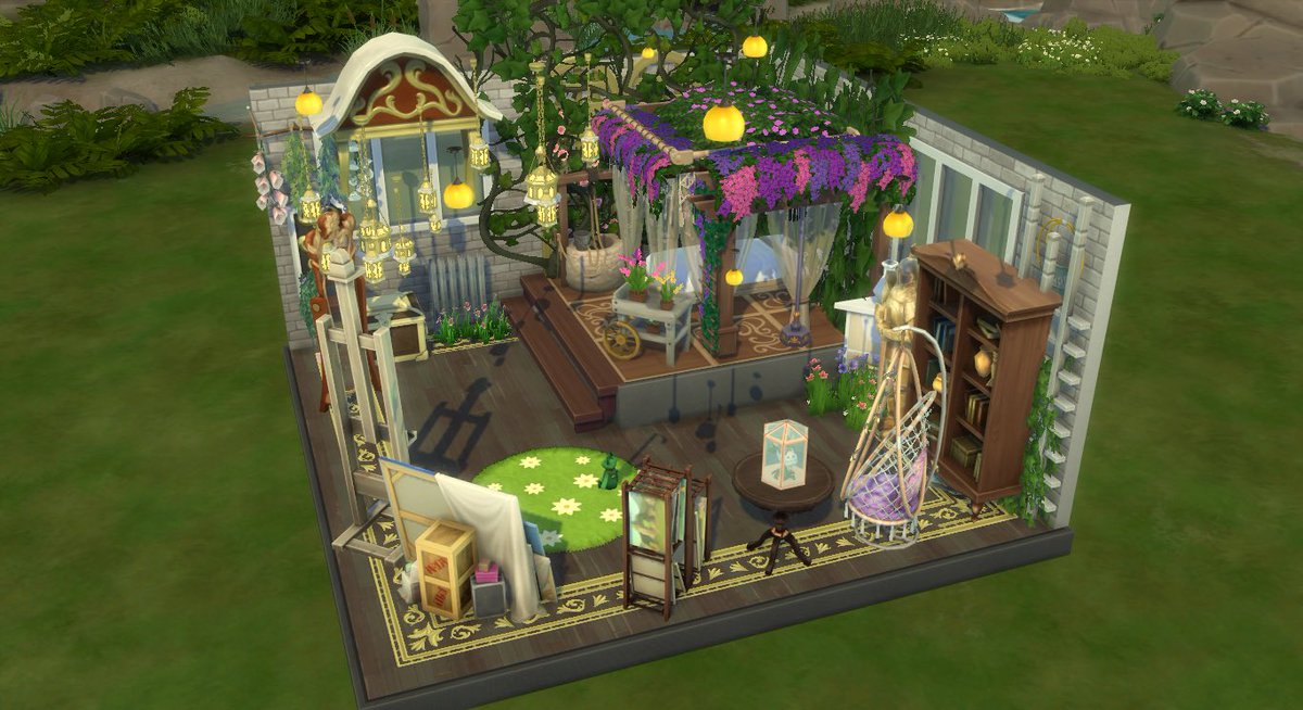 leaveneav's tweet photo. @TheSimCommunity tangled room inspo! #SCDisney for the competition <3 https://t.co/3QjsT5qQnM