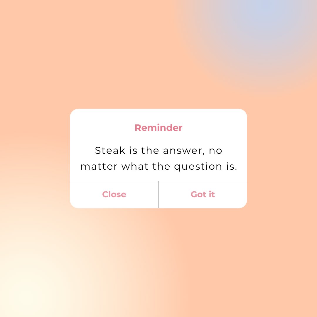 ReserveCutNYC's tweet photo. Monday Reminder 💭 #steak #kosher https://t.co/QTI6h0OEu1