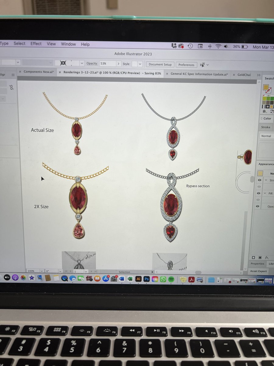 Having fun making some jewelry designs for a client! #wip